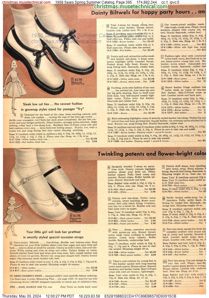 1956 Sears Spring Summer Catalog, Page 395