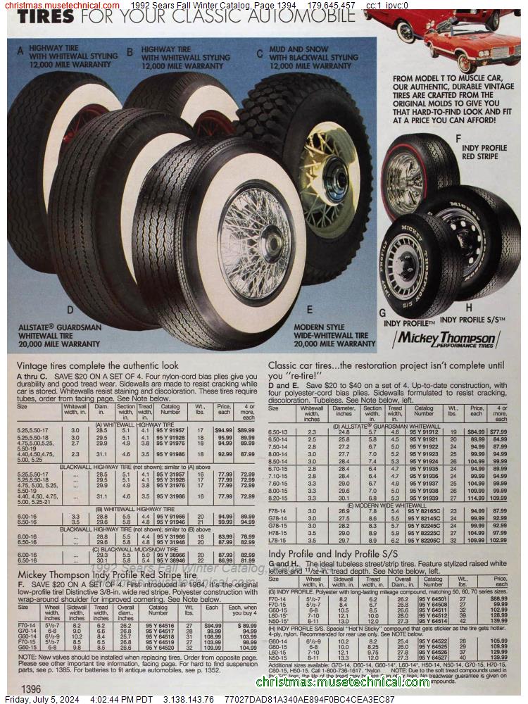 1992 Sears Fall Winter Catalog, Page 1394