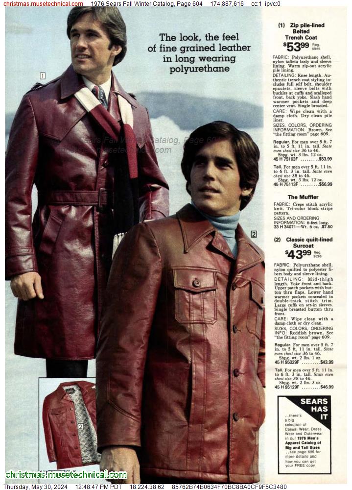1976 Sears Fall Winter Catalog, Page 604