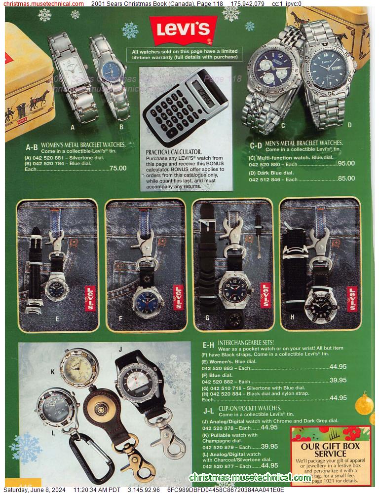 2001 Sears Christmas Book (Canada), Page 118