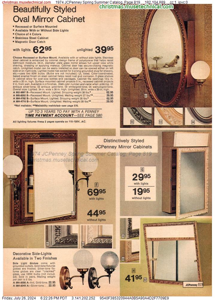 1974 JCPenney Spring Summer Catalog, Page 819