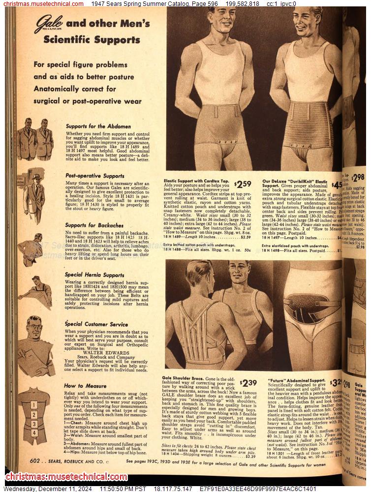 1947 Sears Spring Summer Catalog, Page 596