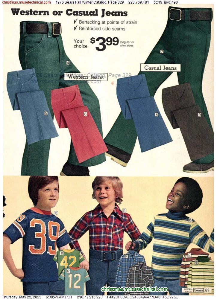 1976 Sears Fall Winter Catalog, Page 329