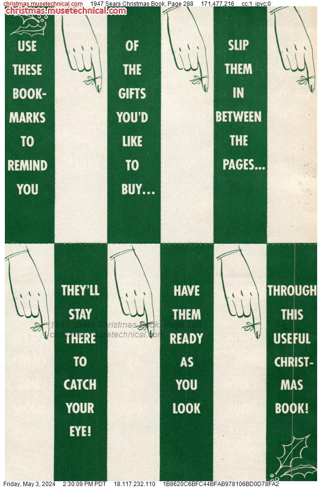 1947 Sears Christmas Book, Page 288