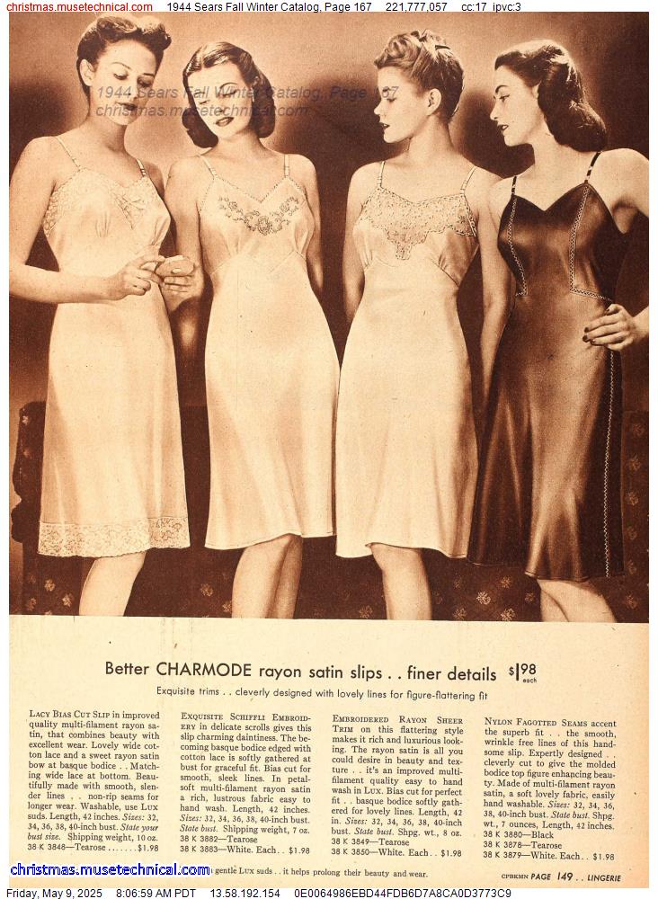 1944 Sears Fall Winter Catalog, Page 167