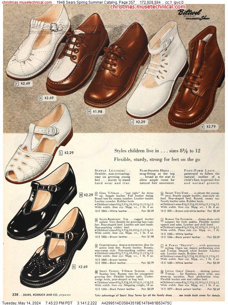 1946 Sears Spring Summer Catalog, Page 357