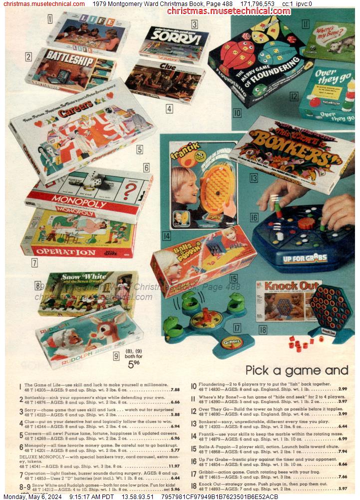 1979 Montgomery Ward Christmas Book, Page 488