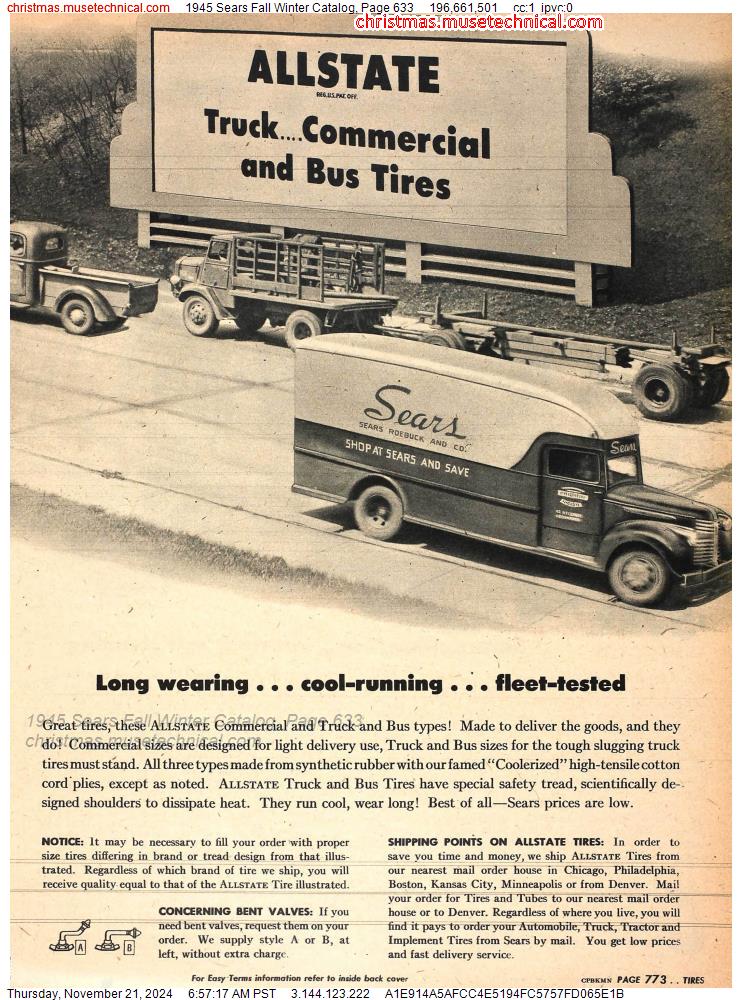 1945 Sears Fall Winter Catalog, Page 633