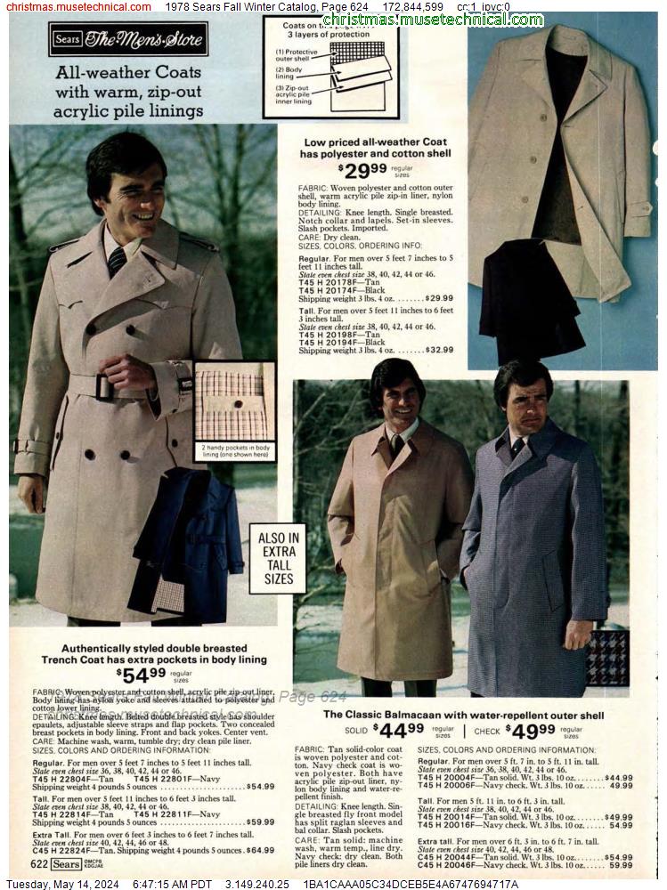 1978 Sears Fall Winter Catalog, Page 624