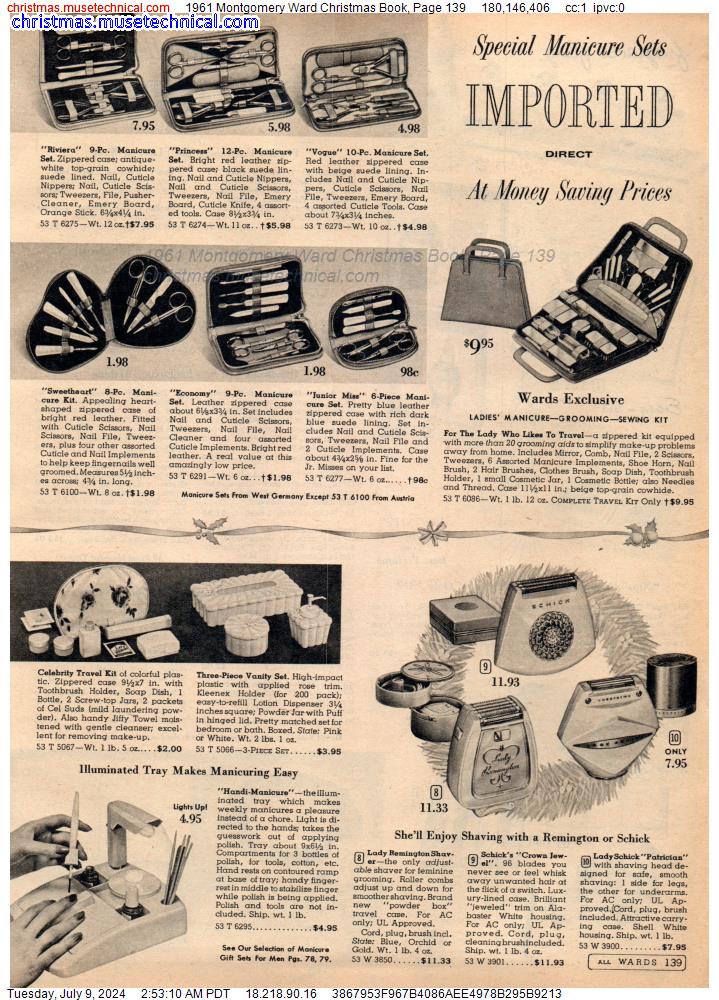 1961 Montgomery Ward Christmas Book, Page 139