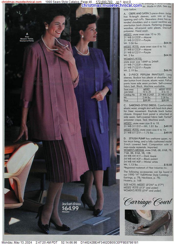1990 Sears Style Catalog, Page 46
