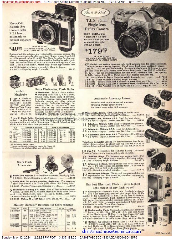 1971 Sears Spring Summer Catalog, Page 593