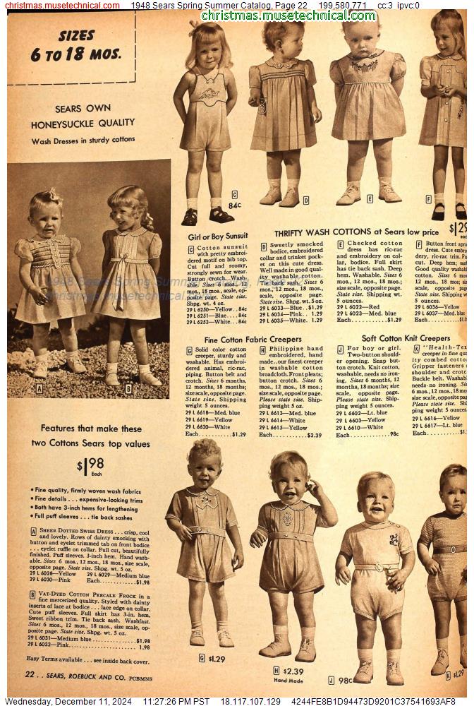 1948 Sears Spring Summer Catalog, Page 22