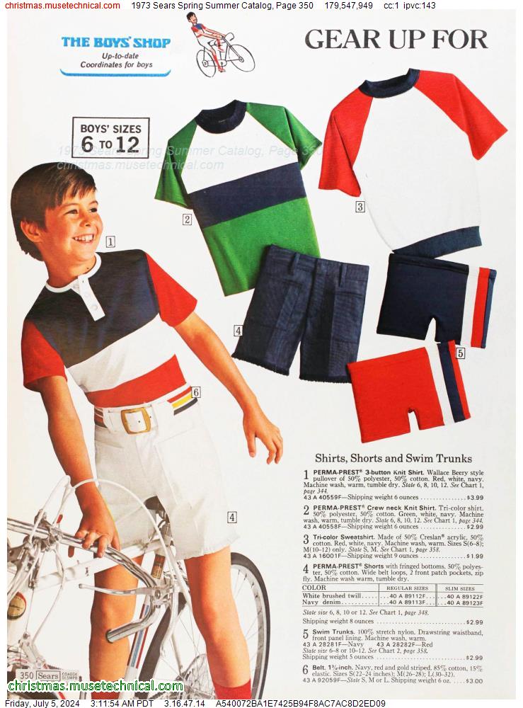 1973 Sears Spring Summer Catalog, Page 350