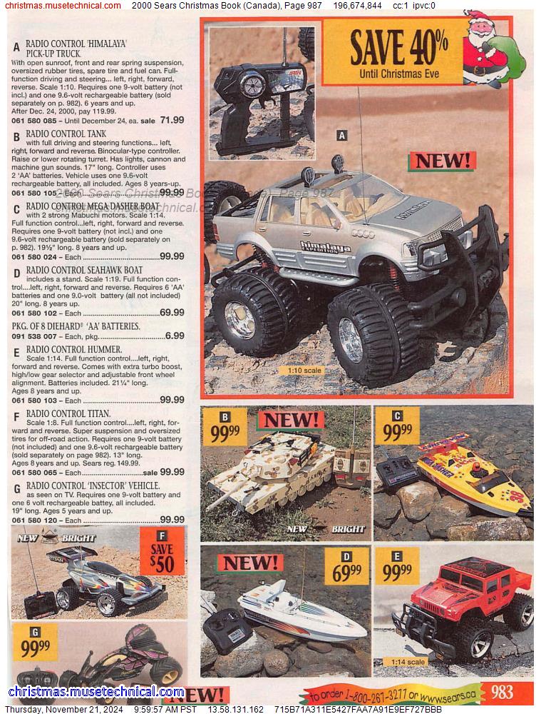 2000 Sears Christmas Book (Canada), Page 987