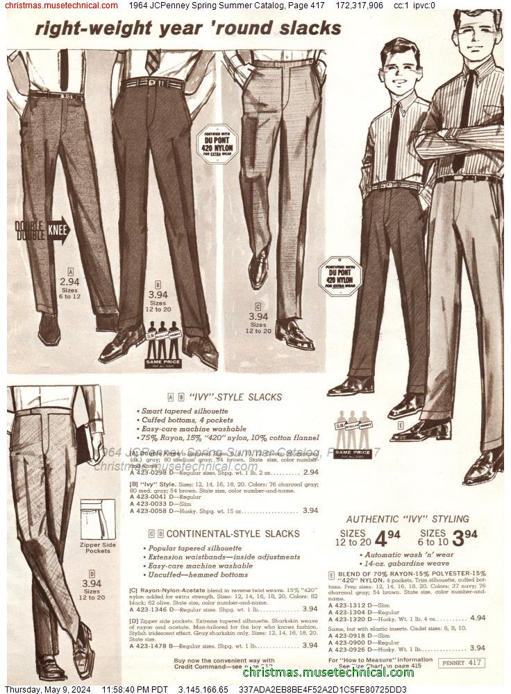 1964 JCPenney Spring Summer Catalog, Page 417