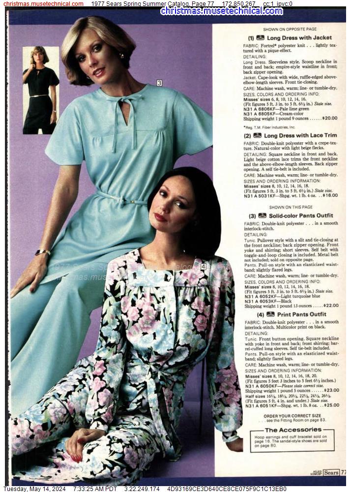 1977 Sears Spring Summer Catalog, Page 77