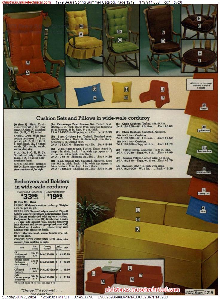 1979 Sears Spring Summer Catalog, Page 1219