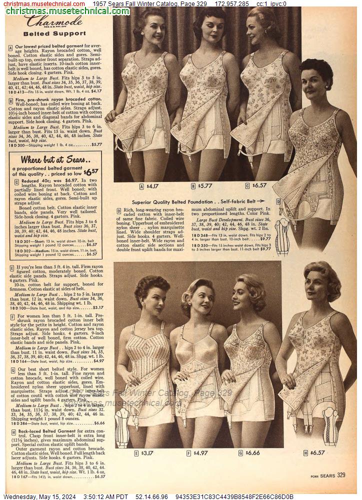 1957 Sears Fall Winter Catalog, Page 329