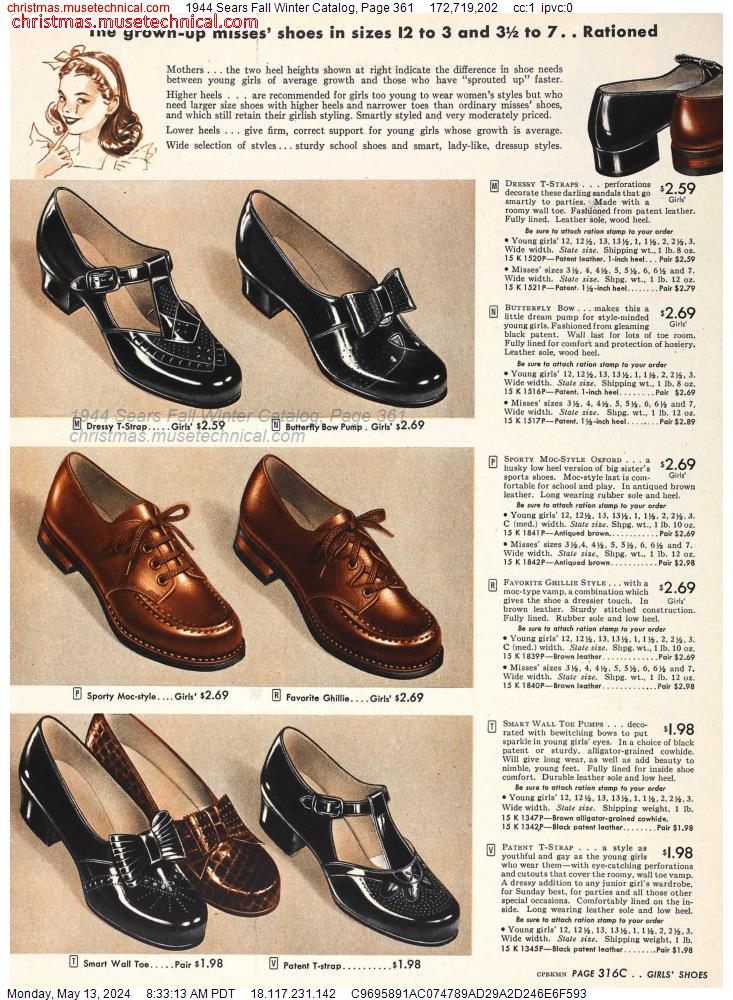 1944 Sears Fall Winter Catalog, Page 361
