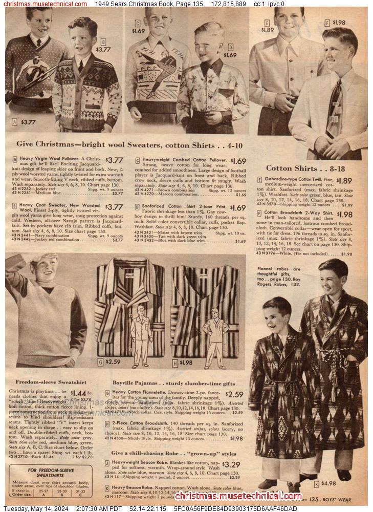 1949 Sears Christmas Book, Page 135