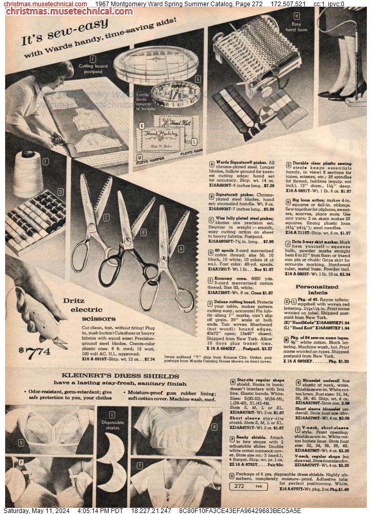 1967 Montgomery Ward Spring Summer Catalog, Page 272