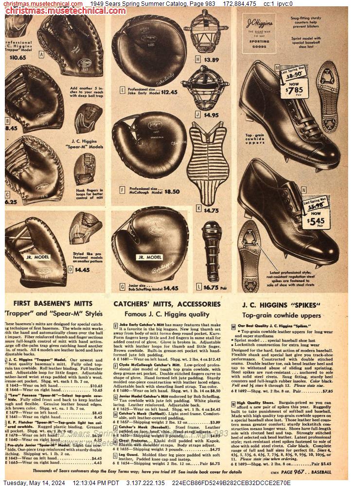 1949 Sears Spring Summer Catalog, Page 983