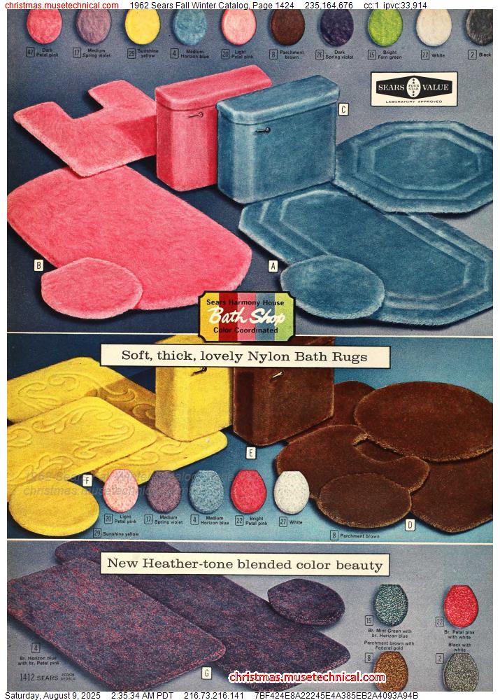 1962 Sears Fall Winter Catalog, Page 1424