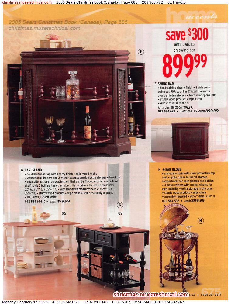 2005 Sears Christmas Book (Canada), Page 685