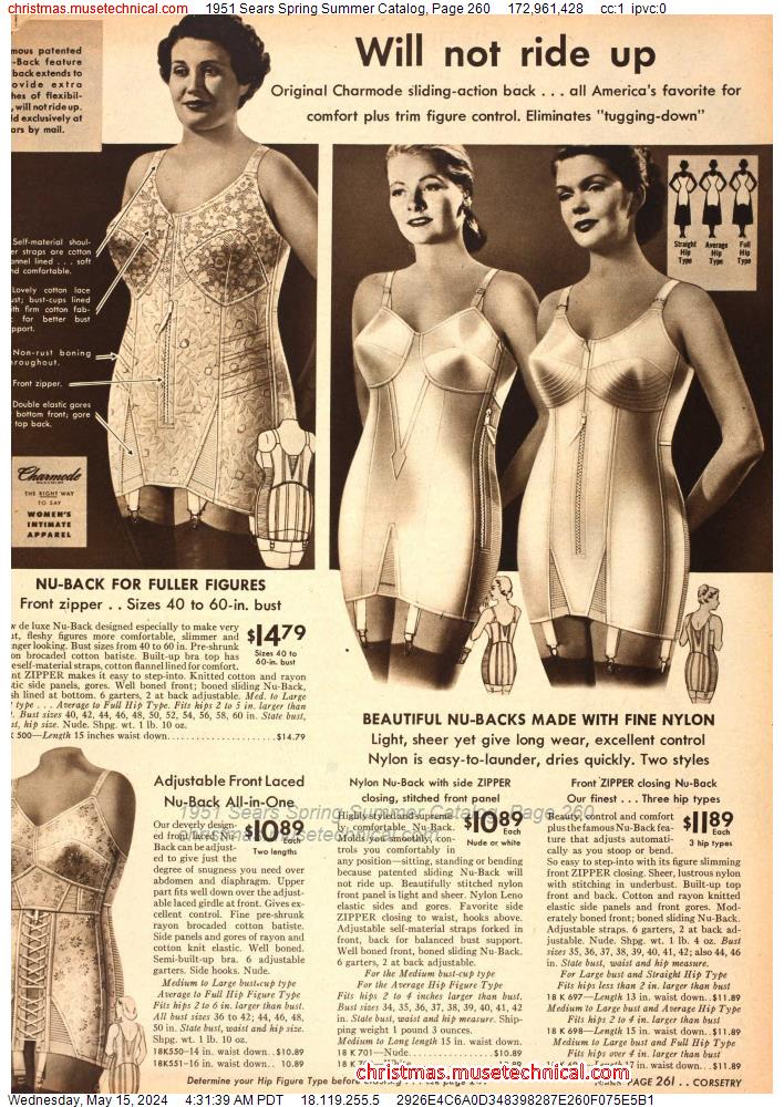 1951 Sears Spring Summer Catalog, Page 260