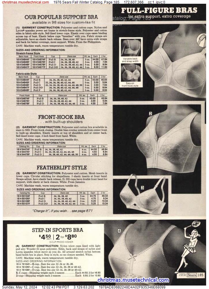 1976 Sears Fall Winter Catalog, Page 185