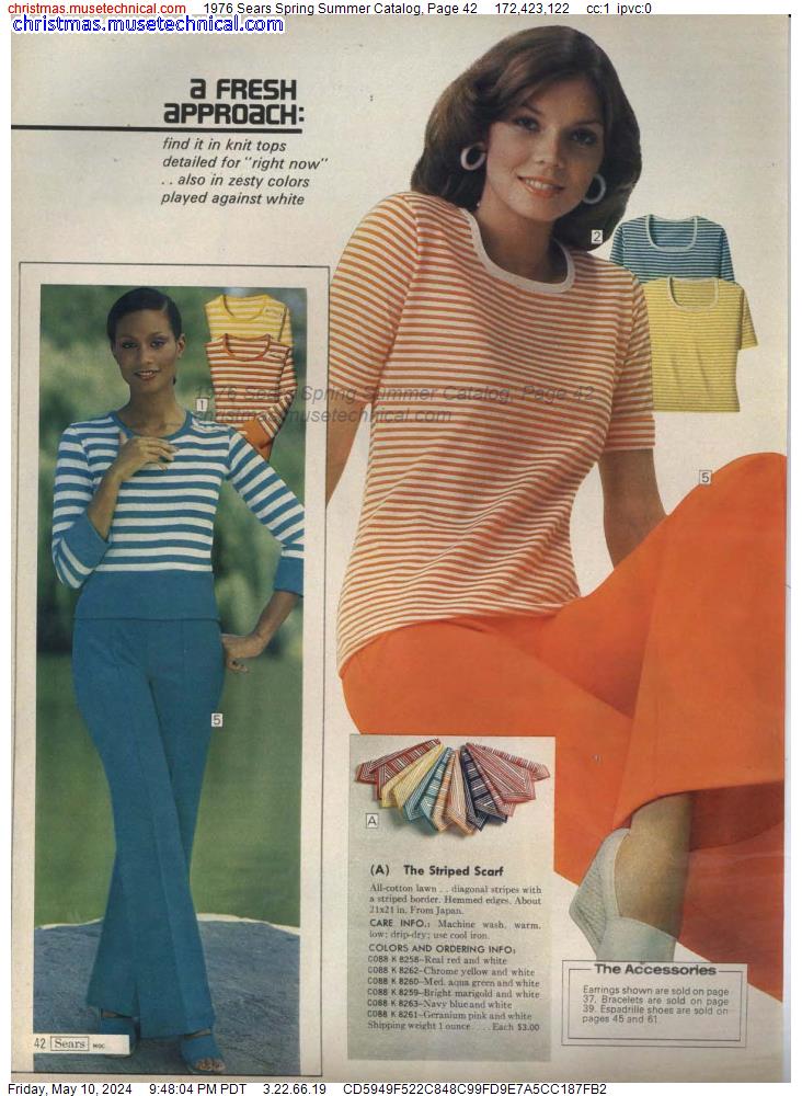 1976 Sears Spring Summer Catalog, Page 42