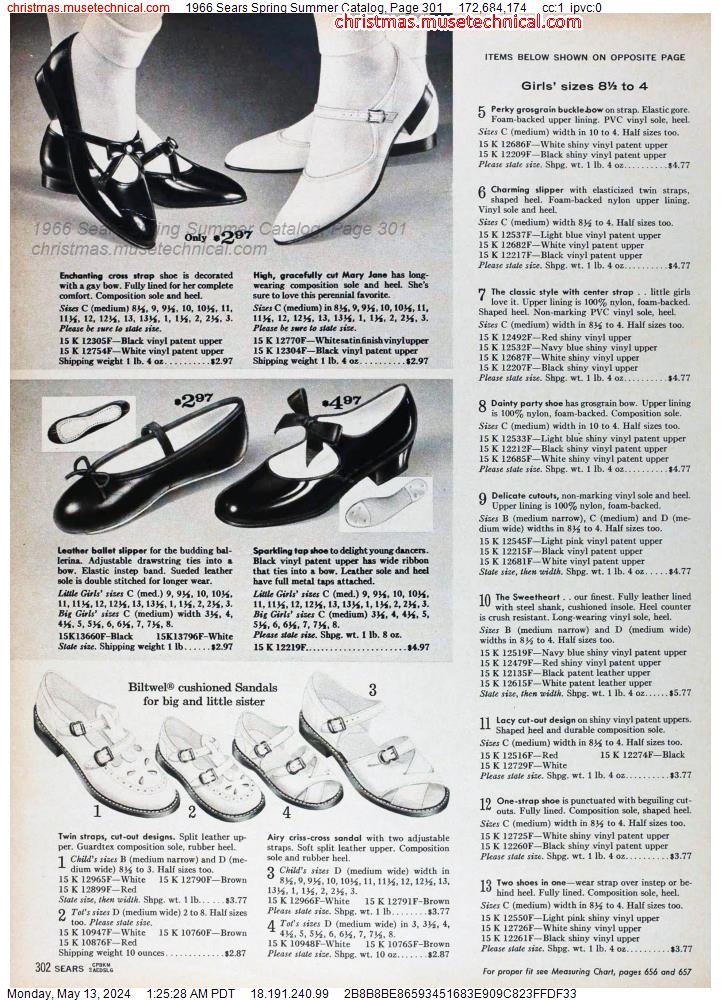 1966 Sears Spring Summer Catalog, Page 301