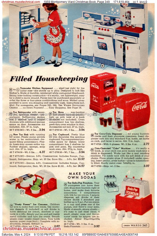 1959 Montgomery Ward Christmas Book, Page 349