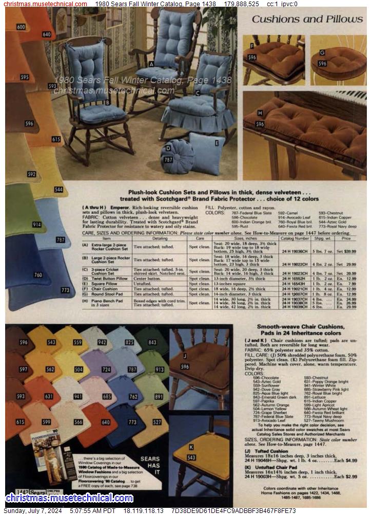 1980 Sears Fall Winter Catalog, Page 1438