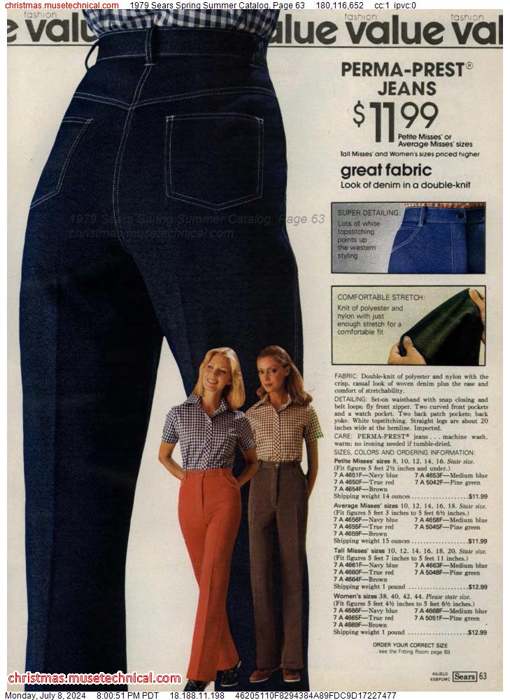1979 Sears Spring Summer Catalog, Page 63 - Catalogs & Wishbooks