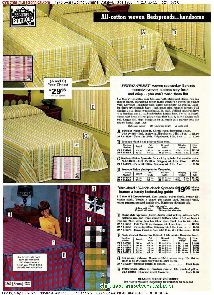 1975 Sears Spring Summer Catalog, Page 1368