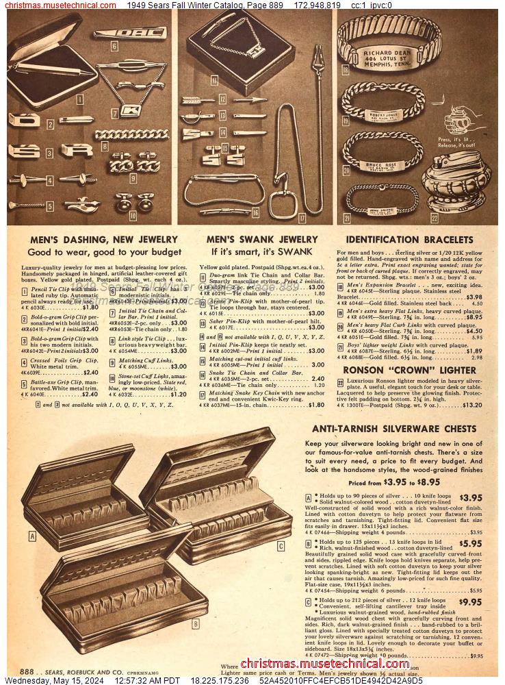 1949 Sears Fall Winter Catalog, Page 889