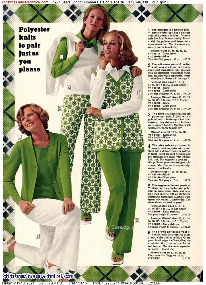 1974 Sears Spring Summer Catalog, Page 36