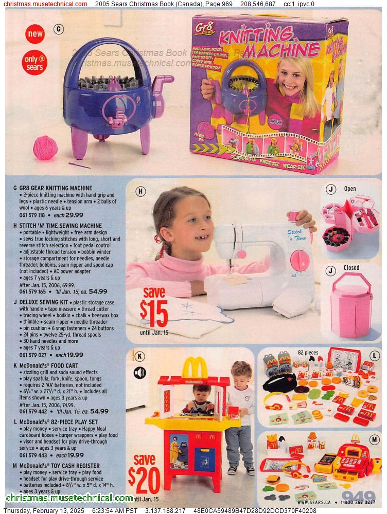 2005 Sears Christmas Book (Canada), Page 969