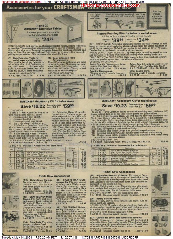 1979 Sears Spring Summer Catalog, Page 740
