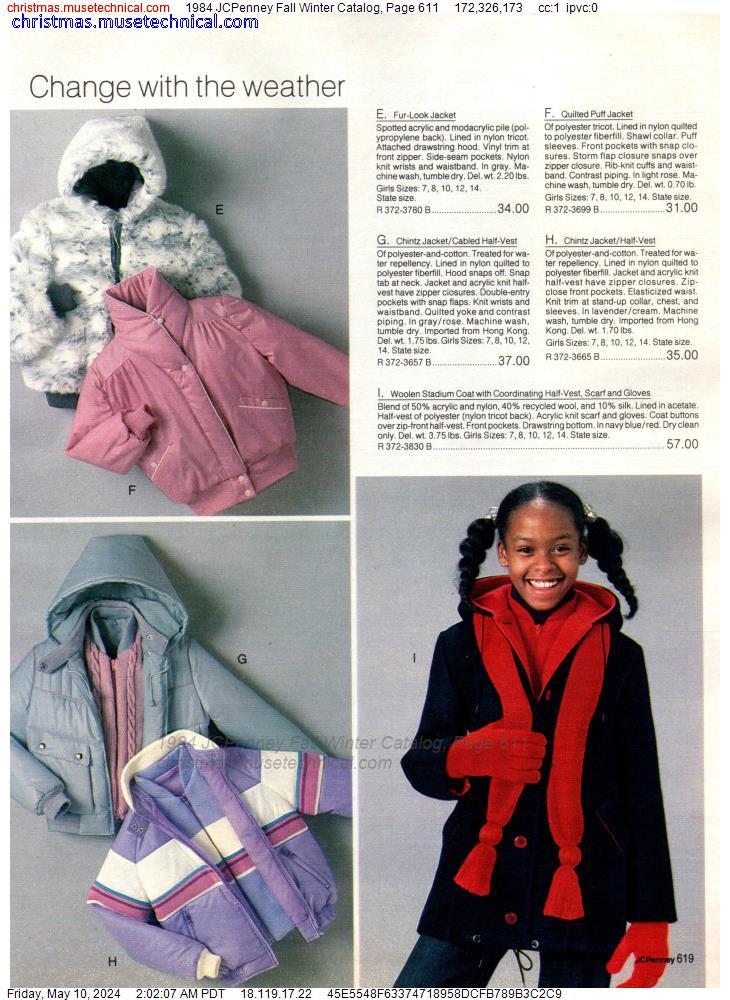 1984 JCPenney Fall Winter Catalog, Page 611