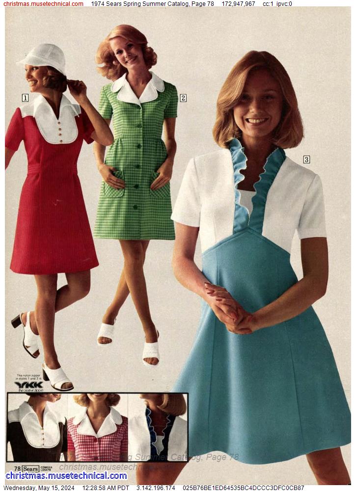 1974 Sears Spring Summer Catalog, Page 78