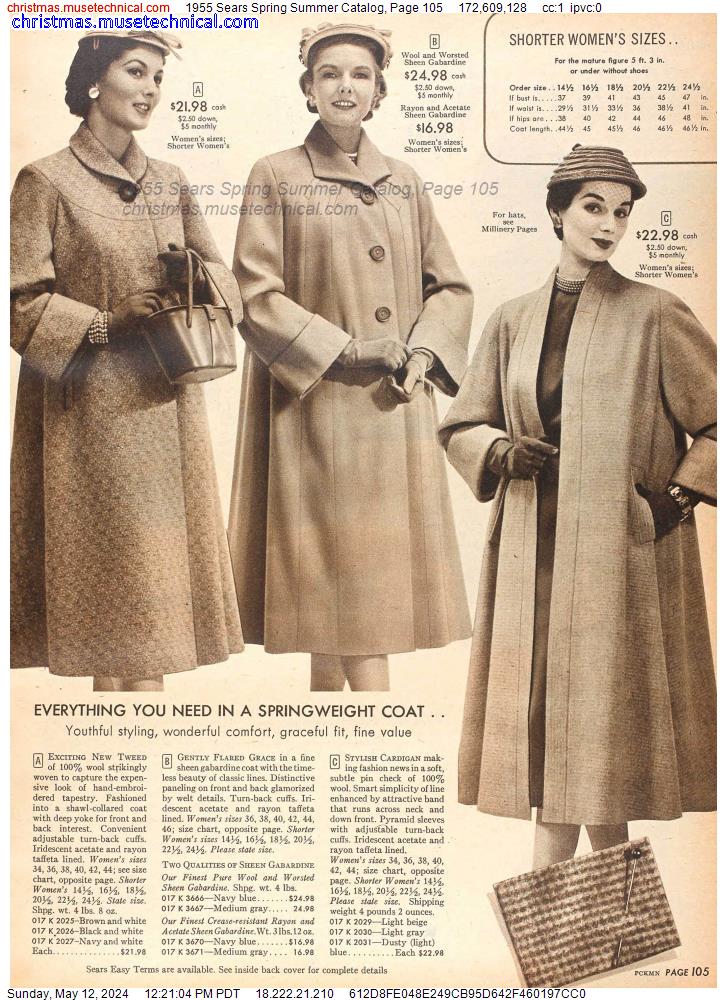 1955 Sears Spring Summer Catalog, Page 105