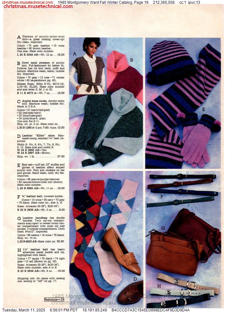 1985 Montgomery Ward Fall Winter Catalog, Page 19