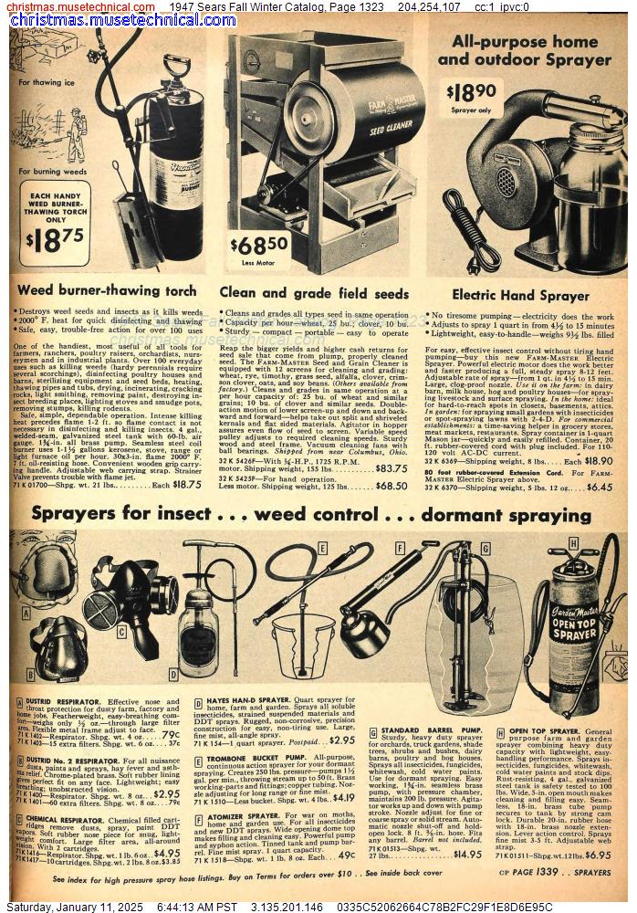 1947 Sears Fall Winter Catalog, Page 1323