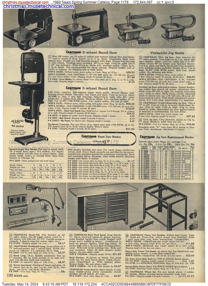 1960 Sears Spring Summer Catalog, Page 1176