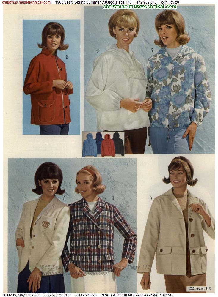 1965 Sears Spring Summer Catalog, Page 113