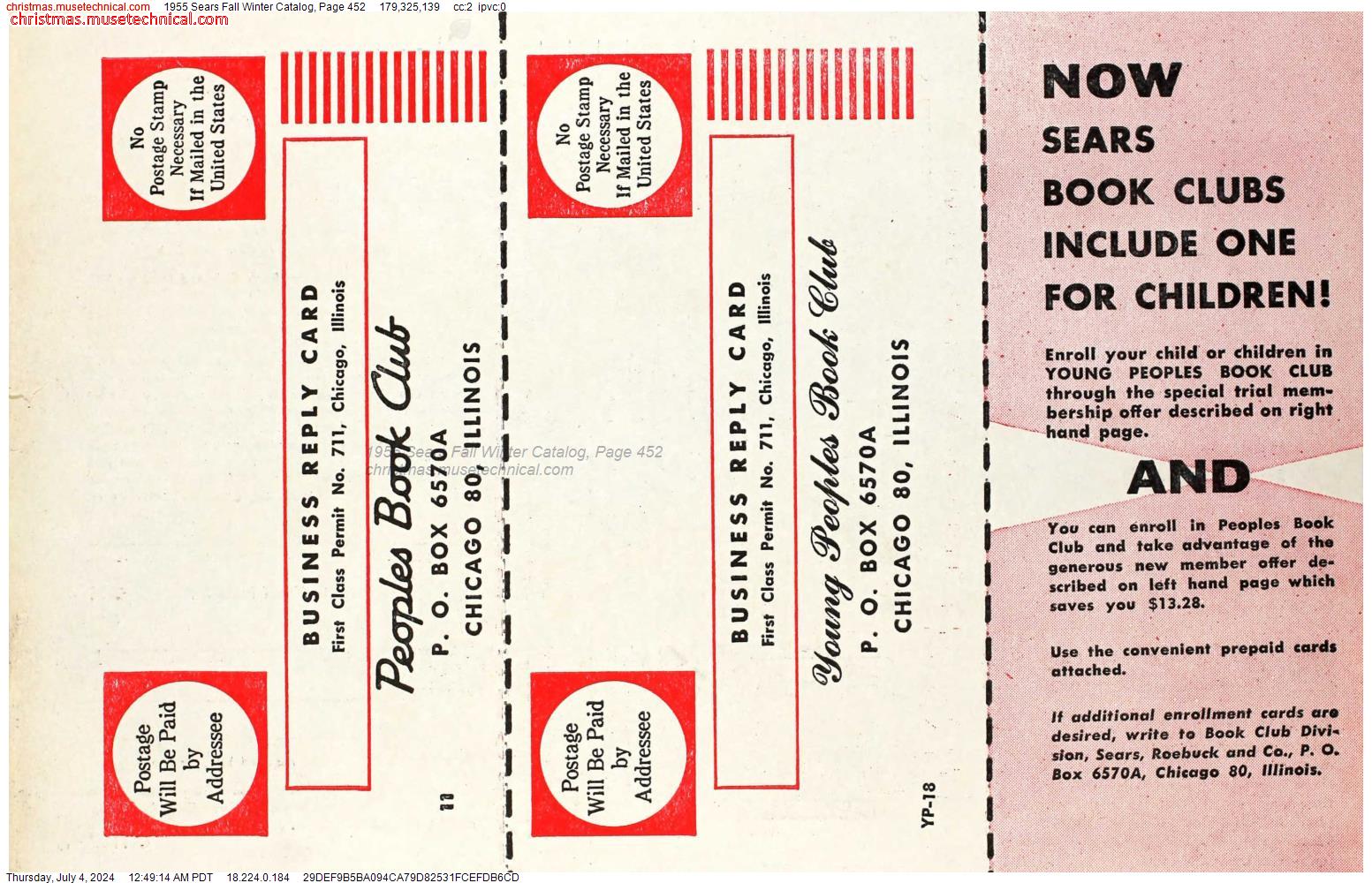 1955 Sears Fall Winter Catalog, Page 452