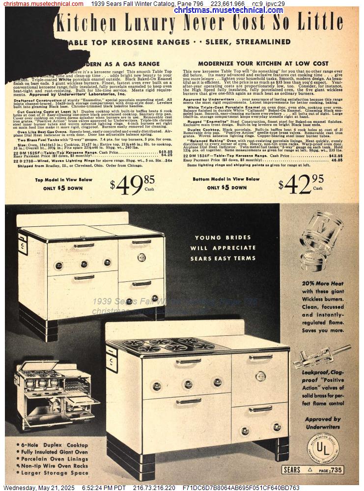 1939 Sears Fall Winter Catalog, Page 796